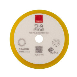 RUPES Gąbka polerska na rzep żółta 150mm 9.DA150M