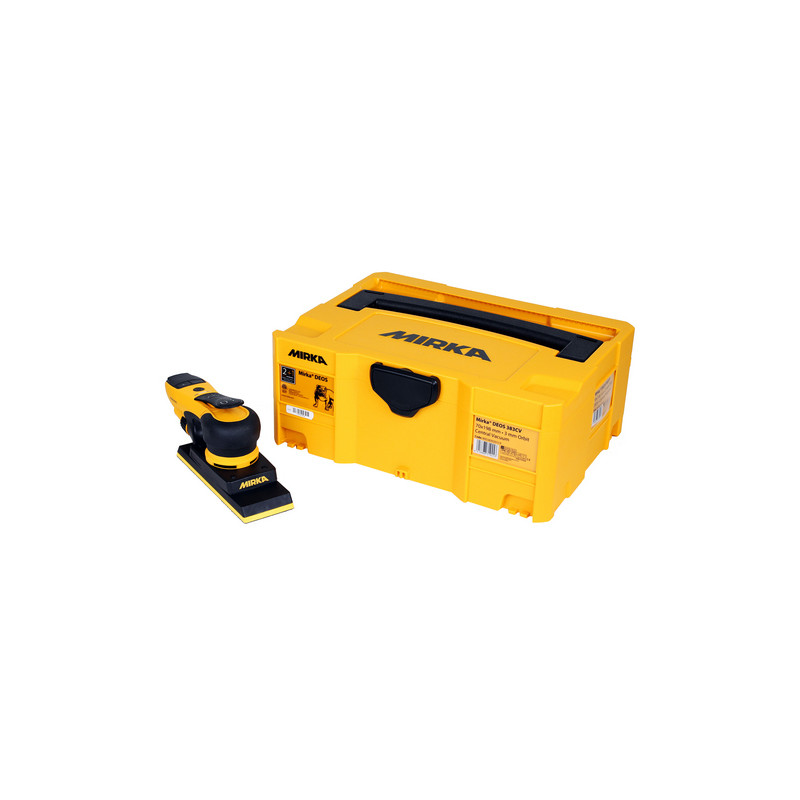 Mirka DEOS Szlifierka oscylacyjna w walizce 383CV 70mm x 198mm skok 3.0 Mirka DEOS Szlifierka oscylacyjna w walizce 383CV 70mm x 198mm skok 3.0