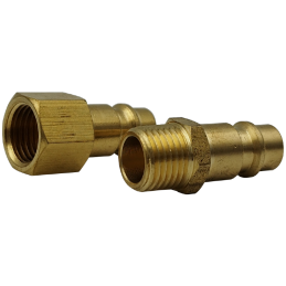 Króciec rectus 1/4" z gwintem wewnętrznym / zewnętrznym