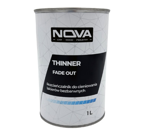 NOVA FADE OUT THINNER - Rozcieńczalnik do cieniowania lakierów bezbarwnych 1.0L