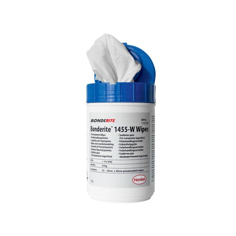 TEROSON BONDERITE M-NT 1455-W - ściereczki do poprawy adhezji metali i zwiększenia odporności na korozję
