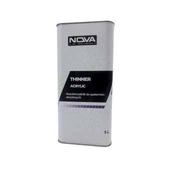 NOVA ACRYLIC THINNER - Rozcieńczalnik do systemów akrylowych 5L 2 NOVA ACRYLIC THINNER - Rozcieńczalnik do systemów akrylowych 5L 2