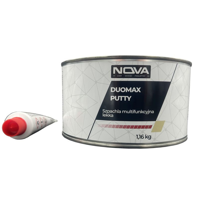 NOVA DUOMAX PUTTY - Szpachla multifunkcyjna lekka + utwardzacz, 1.16kg (beżowy)