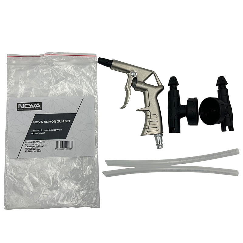 NOVA ARMOR GUN SET / TIP - Zestaw do aplikacji powłok ochronnych / Dysza pistoletu do aplikacji powłok ochronnych