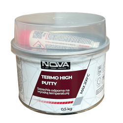 NOVA TERMO HIGH PUTTY - Szpachla odporna na wysoką temperaturę + utwardzacz, 0.5kg (szary) 2
