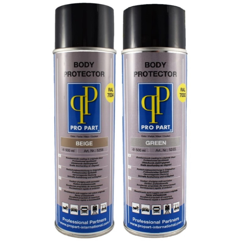 Body Protector Spray Green RAL 7033 / Beige RAL 7034