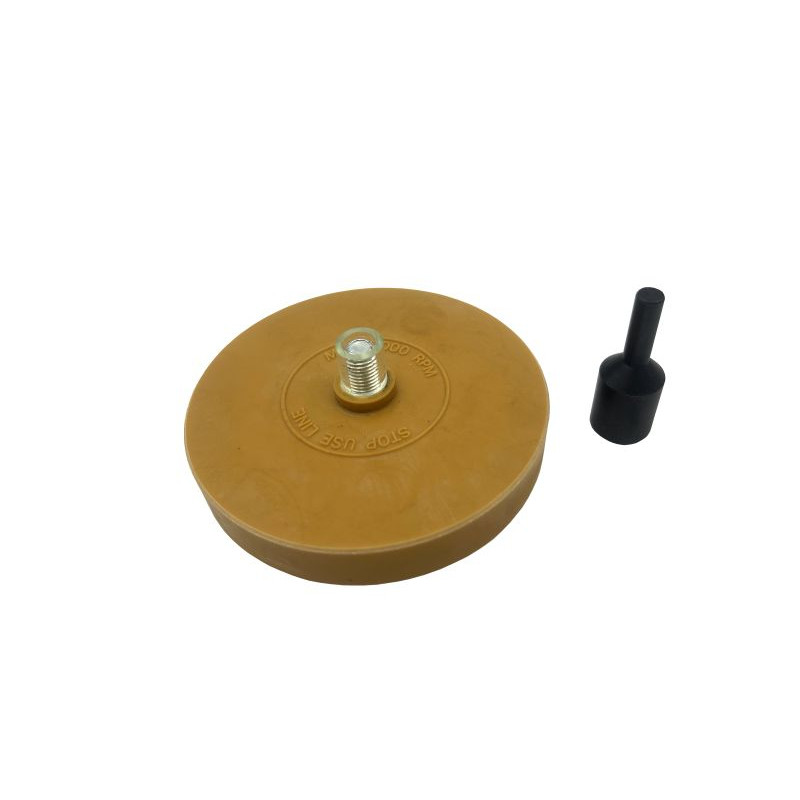 NOVA KG - Krążek gumowy do usuwania taśm dwustronnie klejących z adapterem, 88mm
