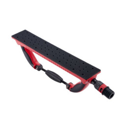 ShineMate - Hebel szlifierski z odsysem, regulowany (73036), czerwony, MH, 70 x 400 mm