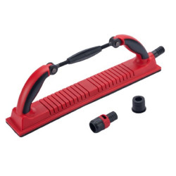 ShineMate - Hebel szlifierski z odsysem, regulowany (73036), czerwony, MH, 70 x 400 mm