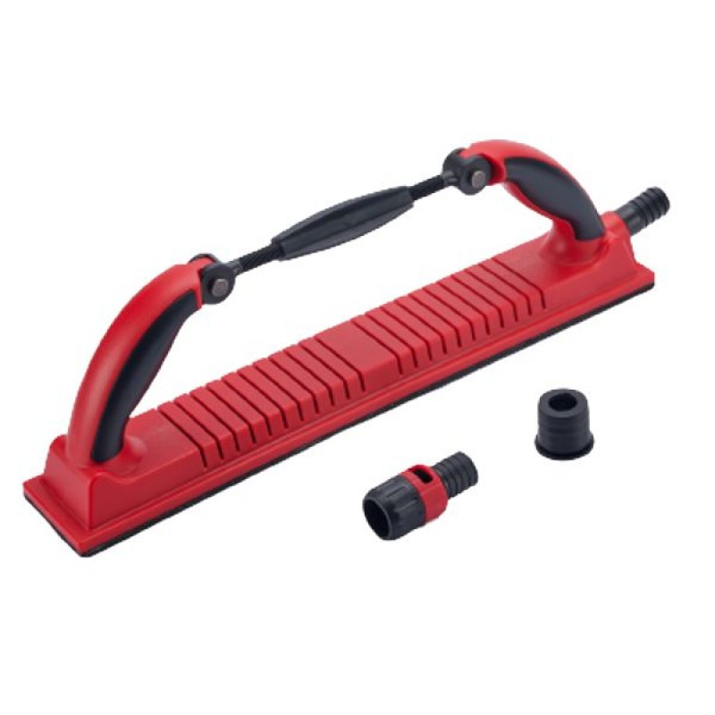 ShineMate - Hebel szlifierski z odsysem, regulowany (73036), czerwony, MH, 70 x 400 mm