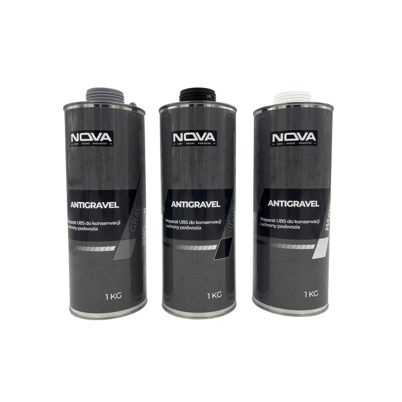 NOVA ANTIGRAVEL - Preparat UBS do konserwacji i ochrony podwozia, 1kg