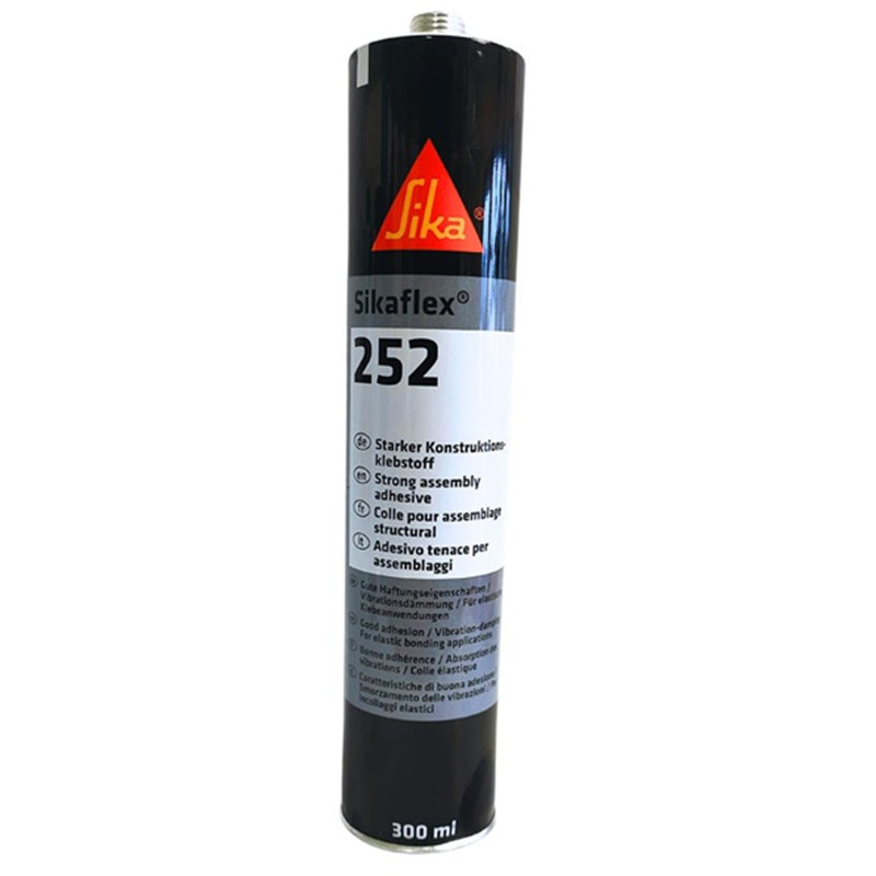 Sikaflex 252 - Elastyczny klej poliuretanowy, czarny, 600ml