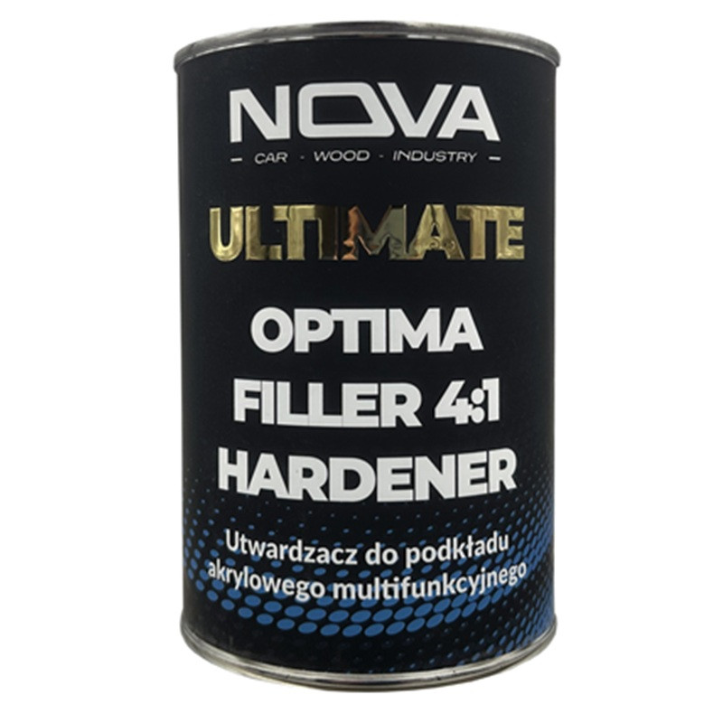 NOVA ULTIMATE OPTIMA FILLER 4:1 HARDENER - Utwardzacz do podkładu akrylowego multifunkcyjnego,  0.9L