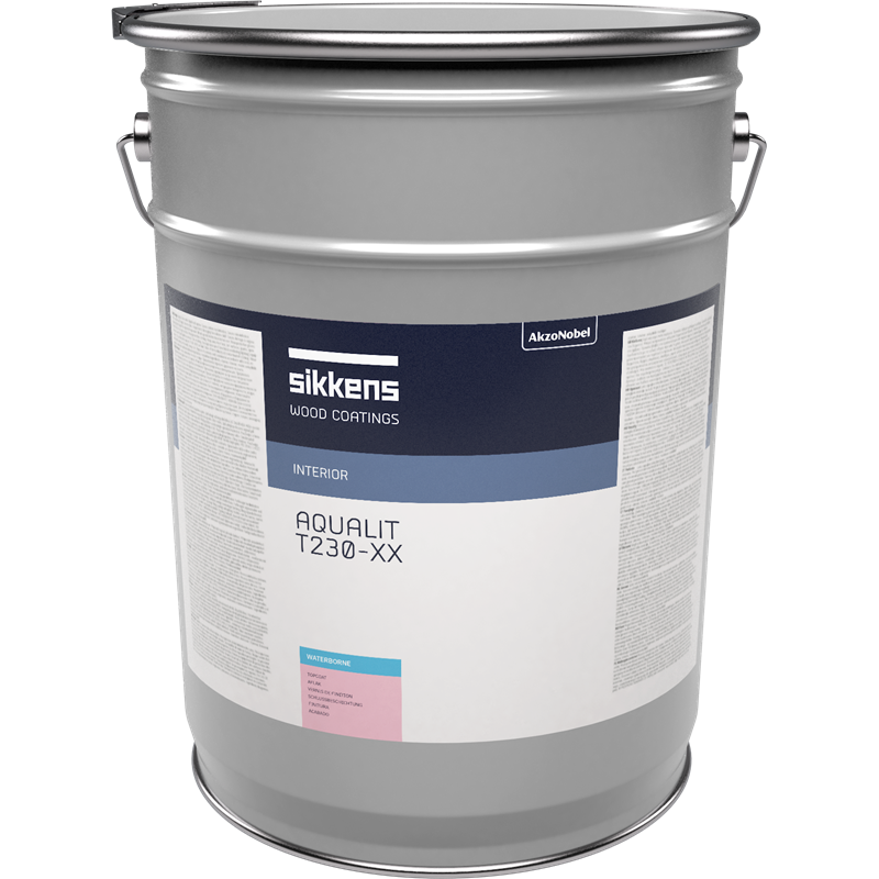 SIKKENS AQUALIT T230-25 - jednoskładnikowy lakier nawierzchniowy półmatowy (bezbarwny) 20kg