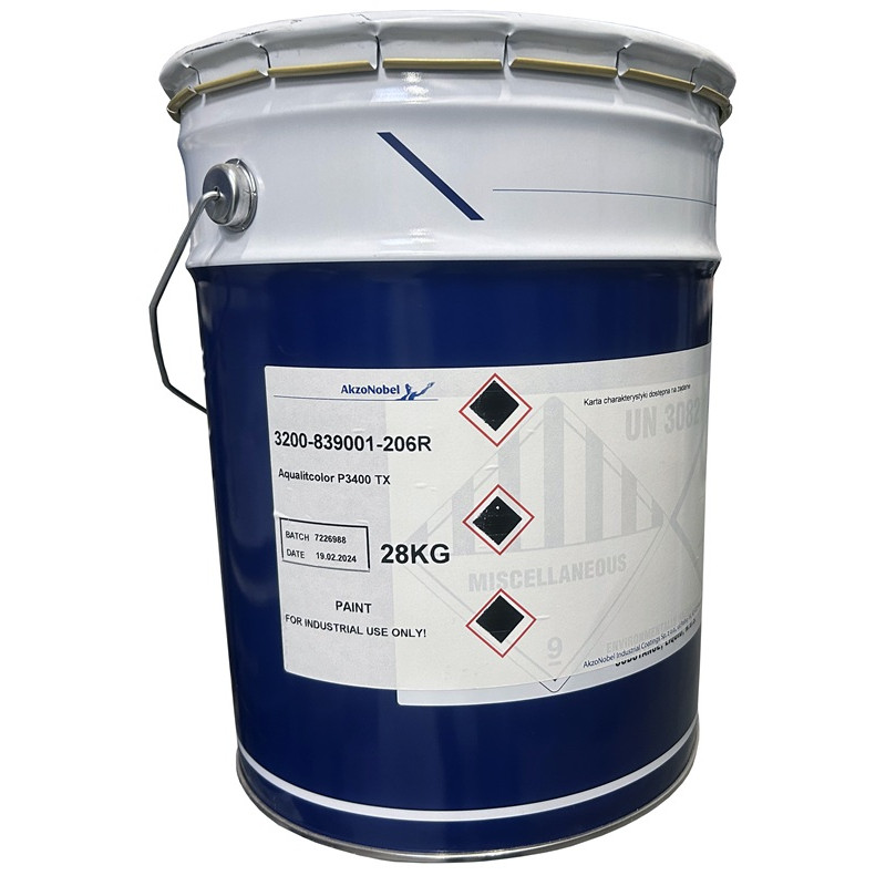 Sikkens WB AqualitColor P3400 TX - jednoskładnikowy wodorozcieńczalny podkład 28KG